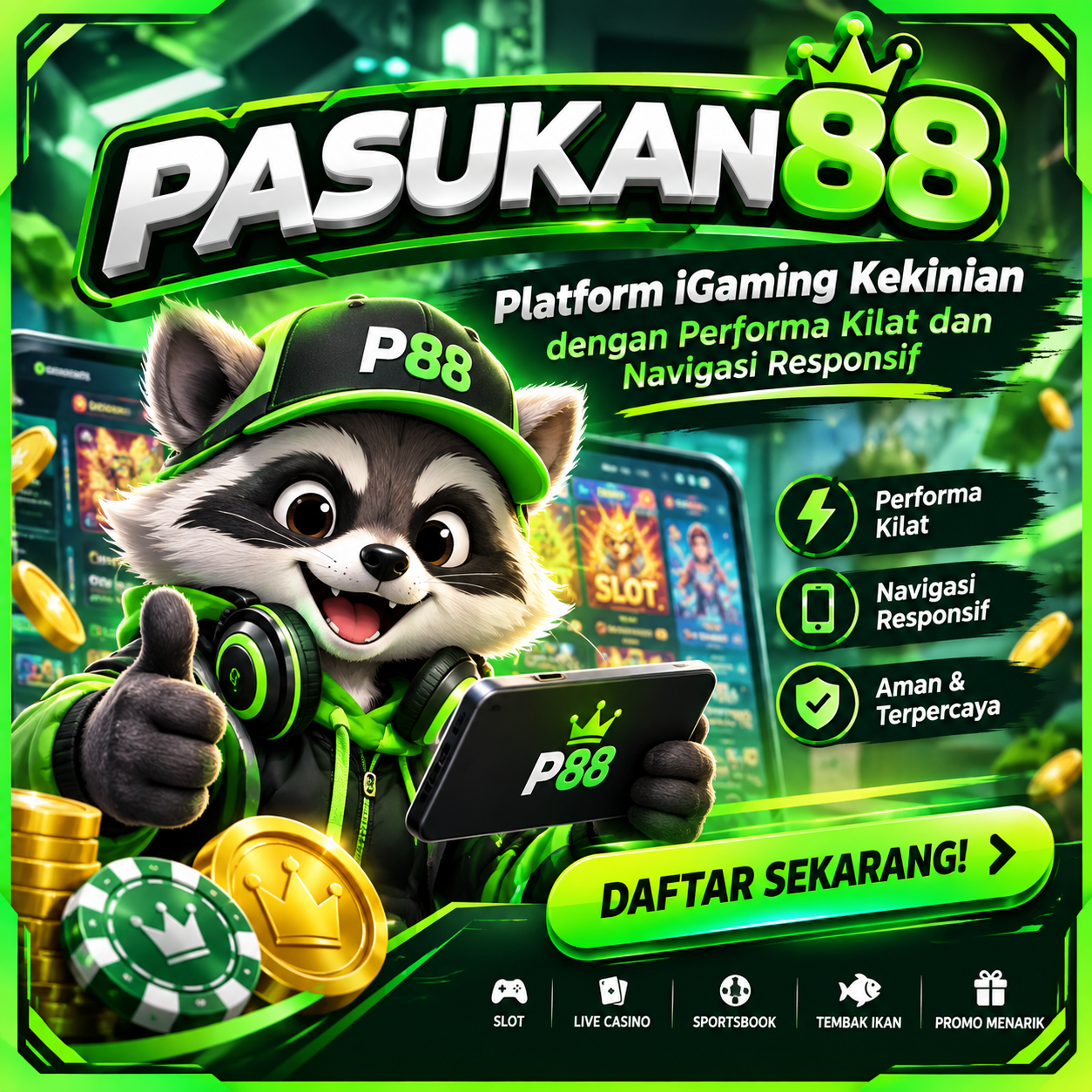 PASUKAN88 | Platform iGaming Kekinian dengan Performa Kilat dan Navigasi Responsif